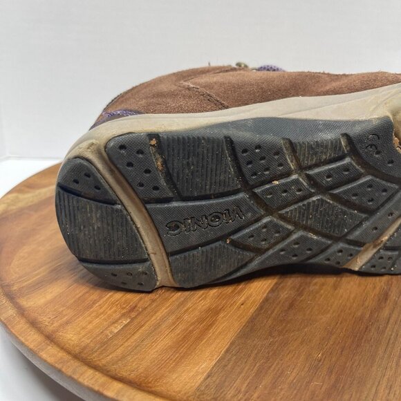 Vionic Cypress Brown Suede Purple Hiking Boot Sneaker Shoes Women's Size 8.5 - Picture 16 of 16